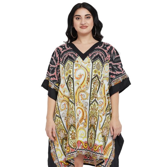 Gypsie Blu Women Mini Dress Paisley Print Polyester Street Wear Tunic - Picture 8 of 10